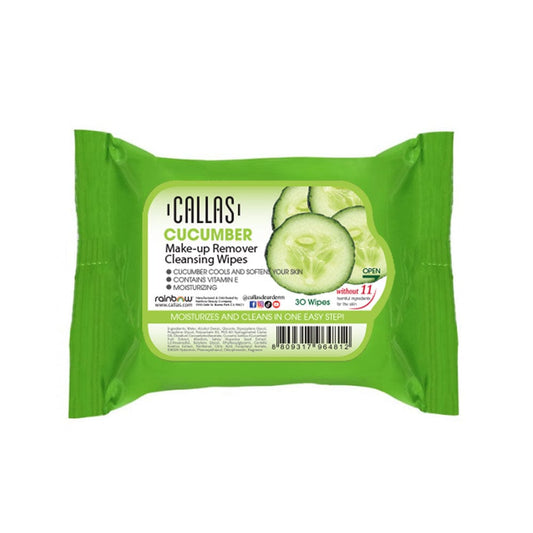CALLAS Cleansing & Makeup Remover Wipes - Cucumber