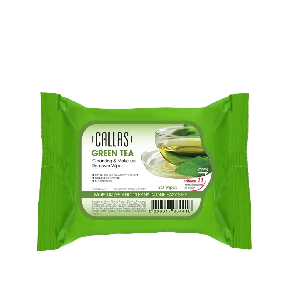 CALLAS Cleansing & Makeup Remover Wipes - Green Tea