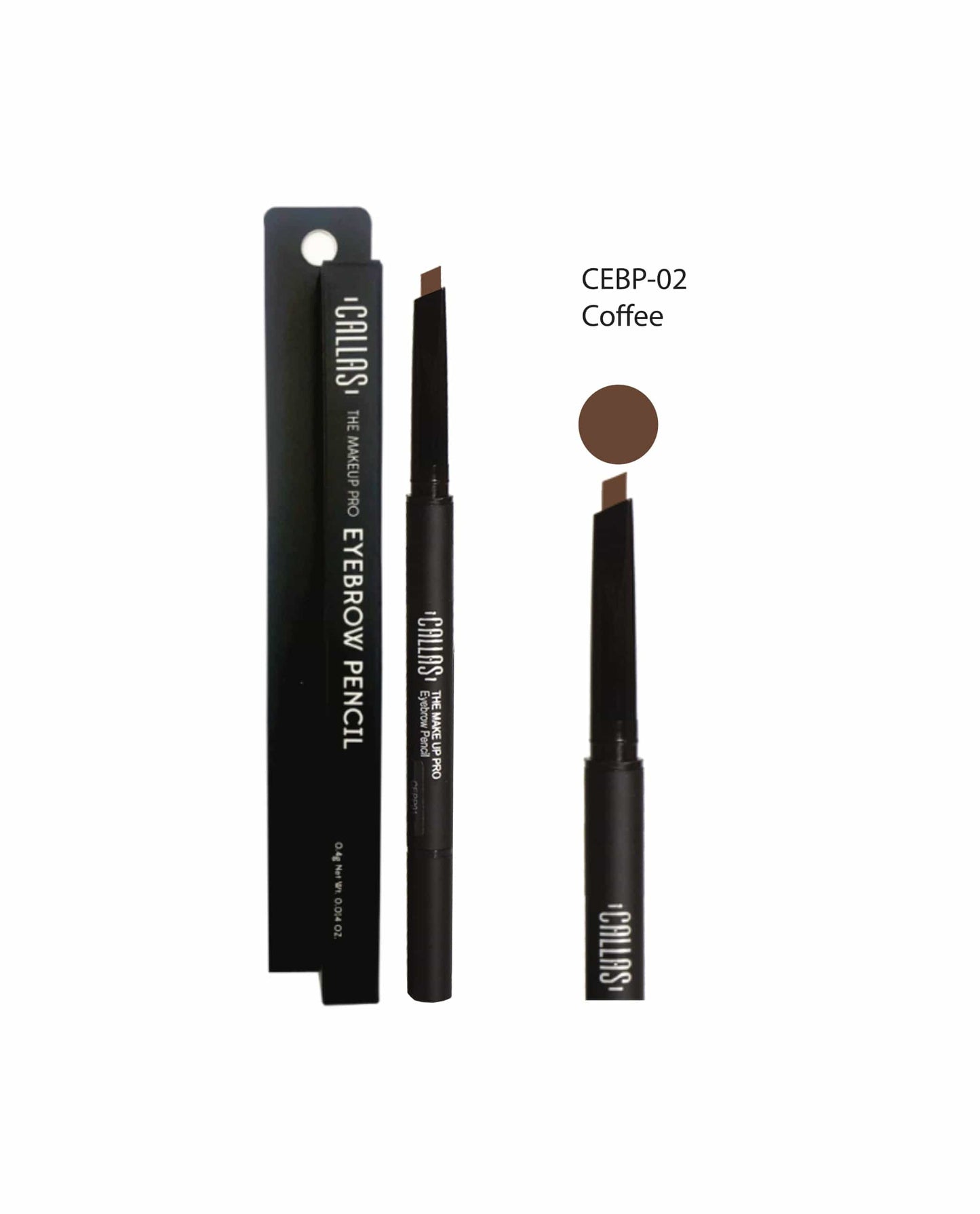 CALLAS The Makeup Pro Eyebrow Pencil (No Refill) - 02 Coffee