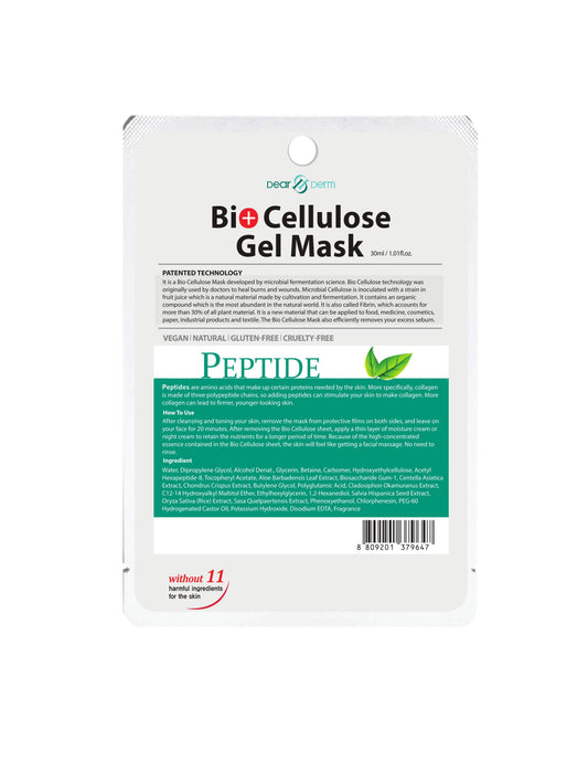 DEARDERM Bio-Cellulose Face Gel Mask - Peptide