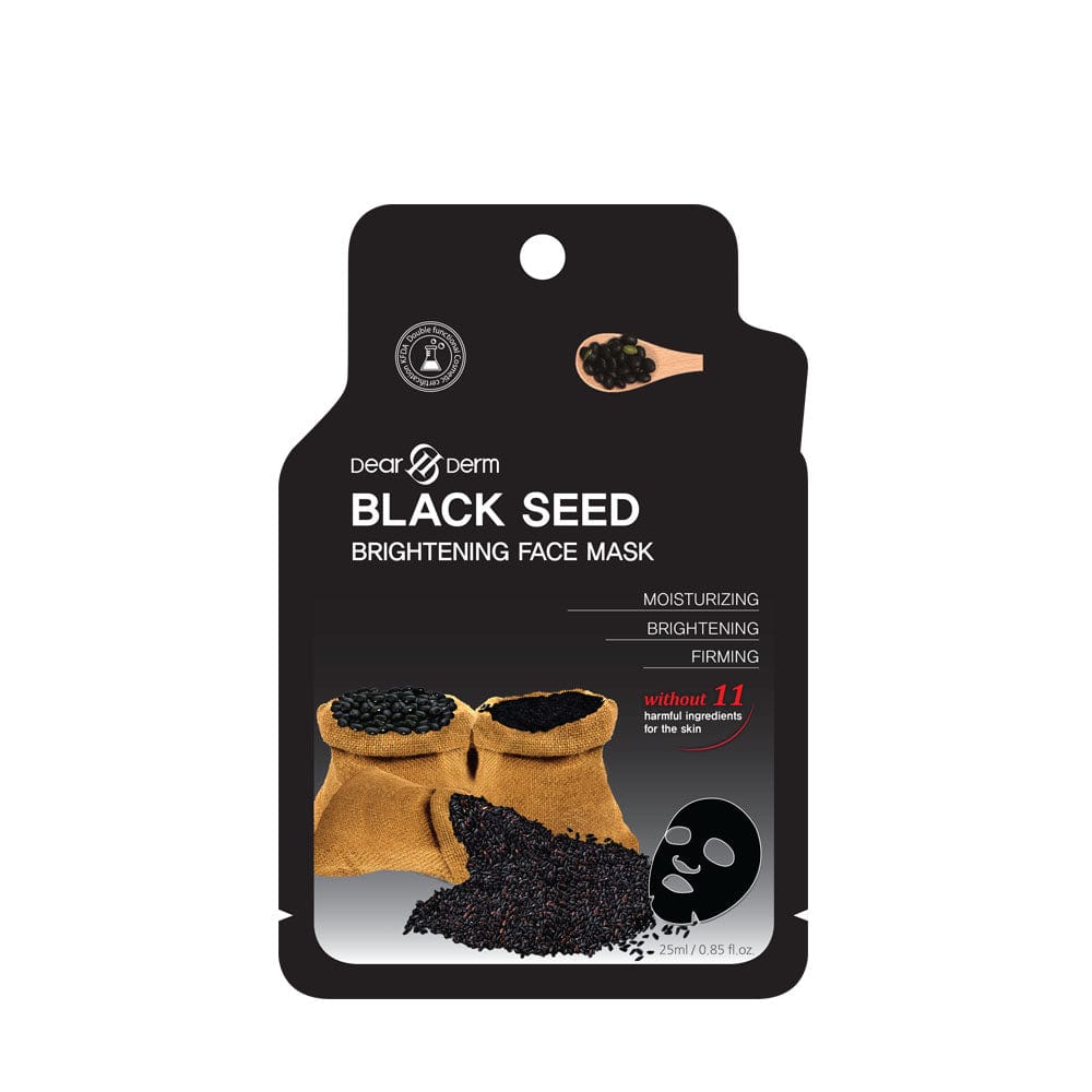 DEARDERM Black Sheet Face Masks - Black Seed