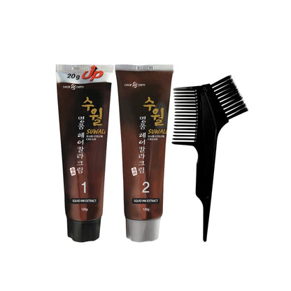 DEARDERM Suwall Luxury Hair Color Cream - 4S (Brown)