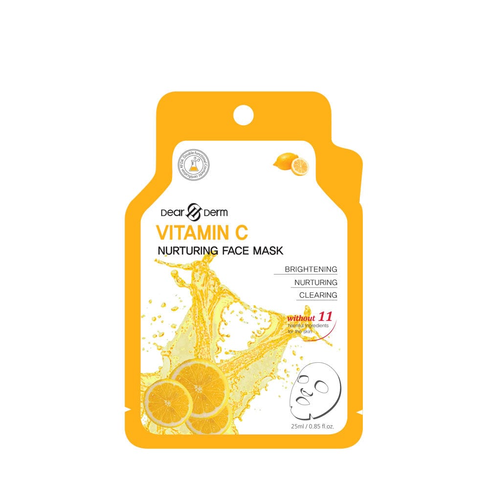 DEARDERM White Sheet Face Masks - Vitamin C
