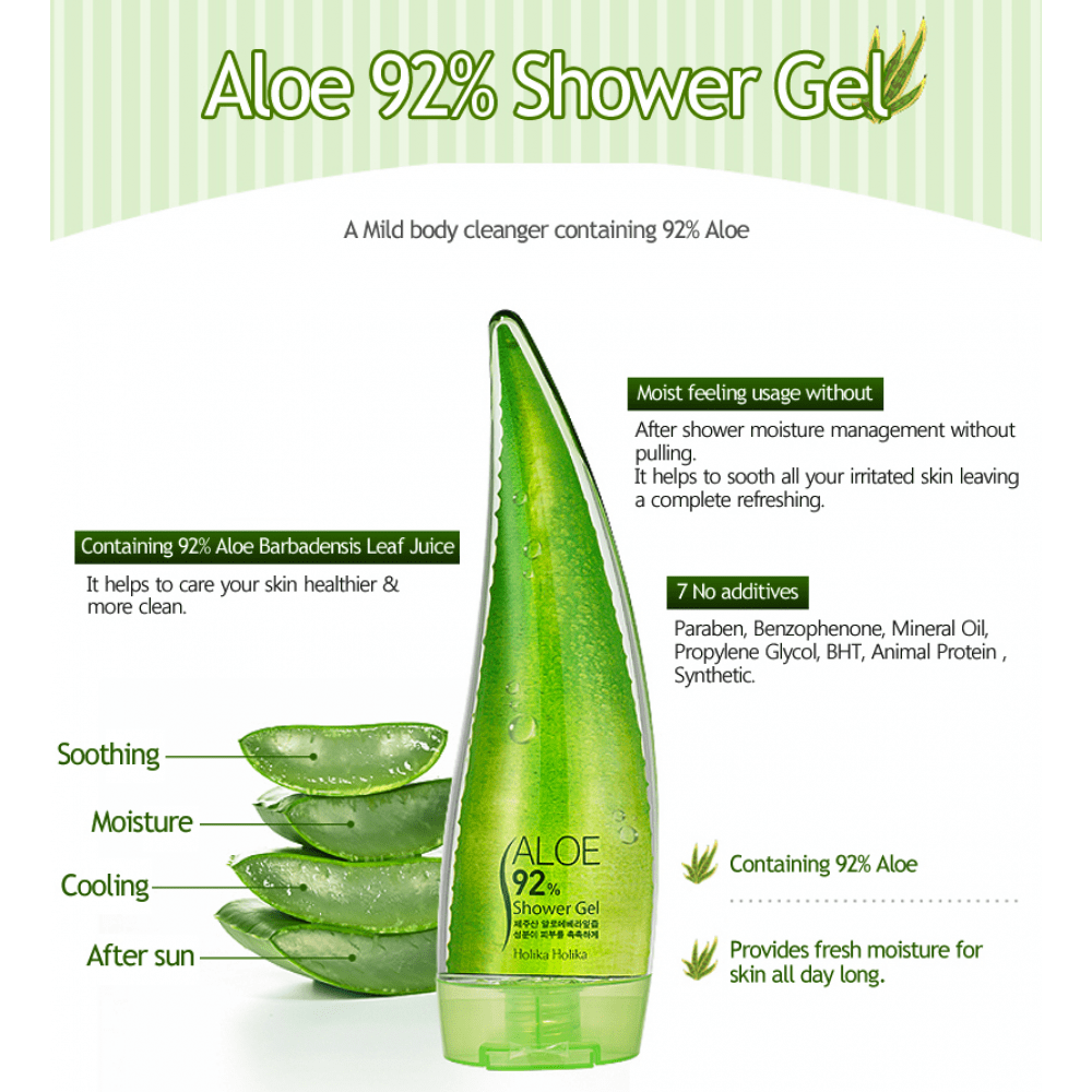 Holika Holika Aloe 92% Soothing Shower Gel (250ml)