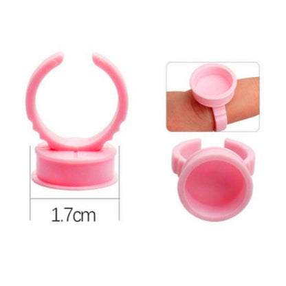 CALLAS Disposable Eyelash Extension Glue Ring Pink