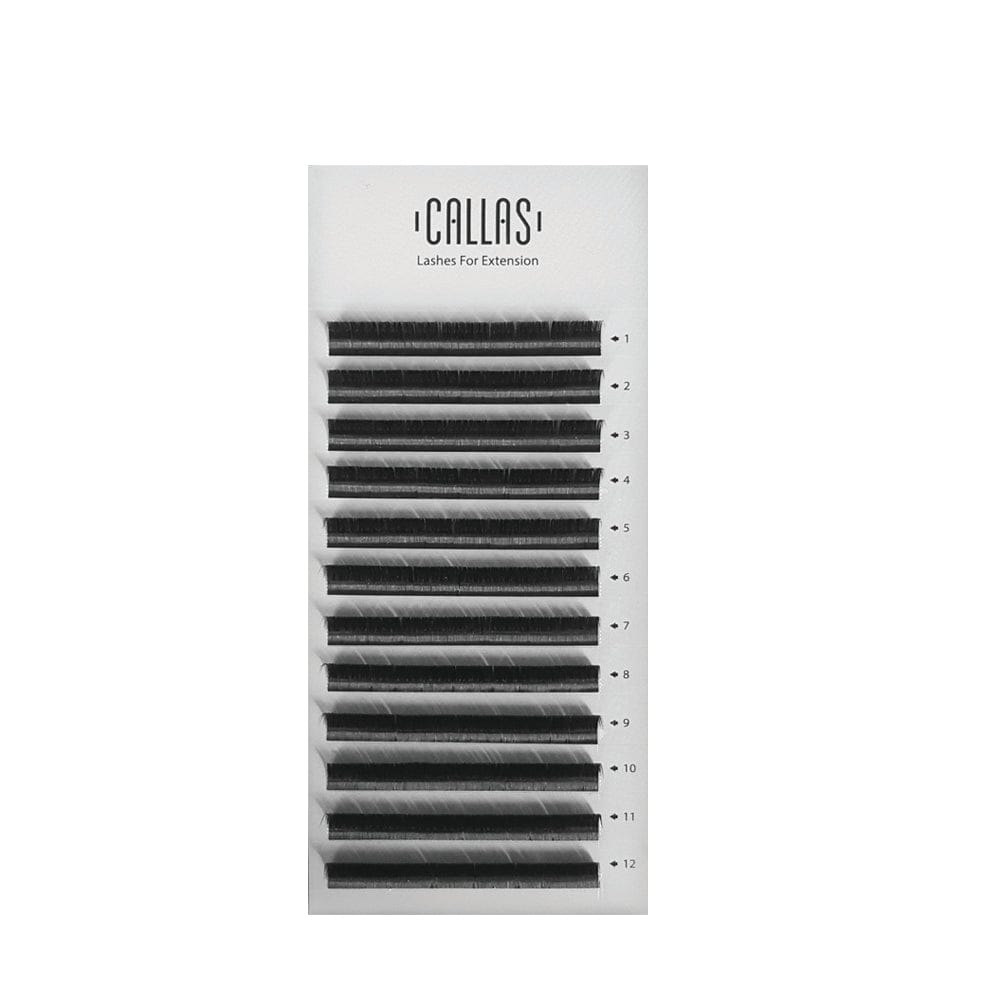 CALLAS Individual Eyelash Extension Thickness 0.07mm D Curl - Various Size
