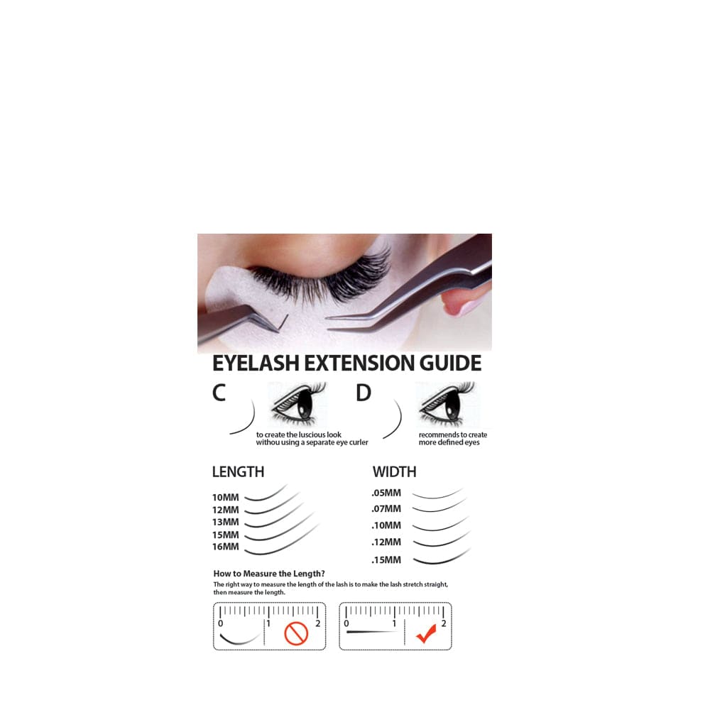 CALLAS Individual Eyelash Extension Thickness 0.15mm CC Curl - Various Size