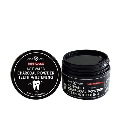 DEARDERM 100% Natural Activated Charcoal Powder Teeth Whitening