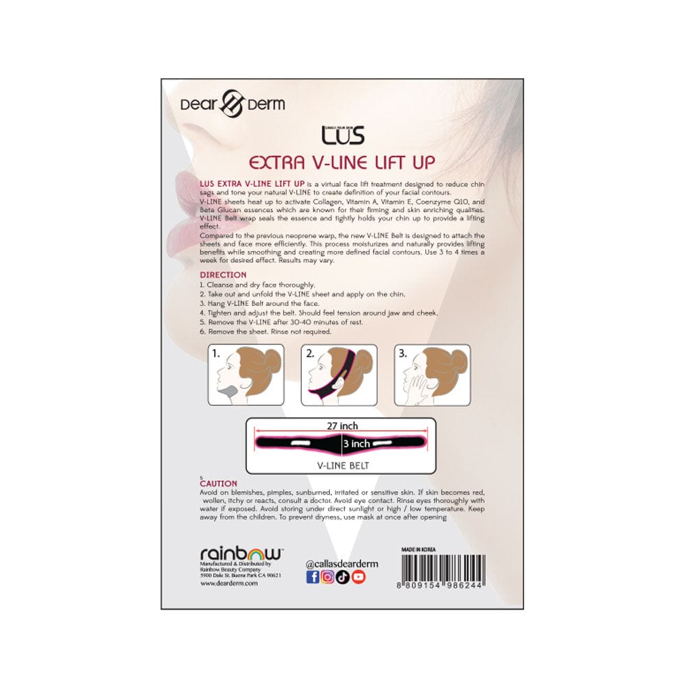 DEAR DERM. LUS EXTRA V-LINE LIFT UP BAND + SHEETS