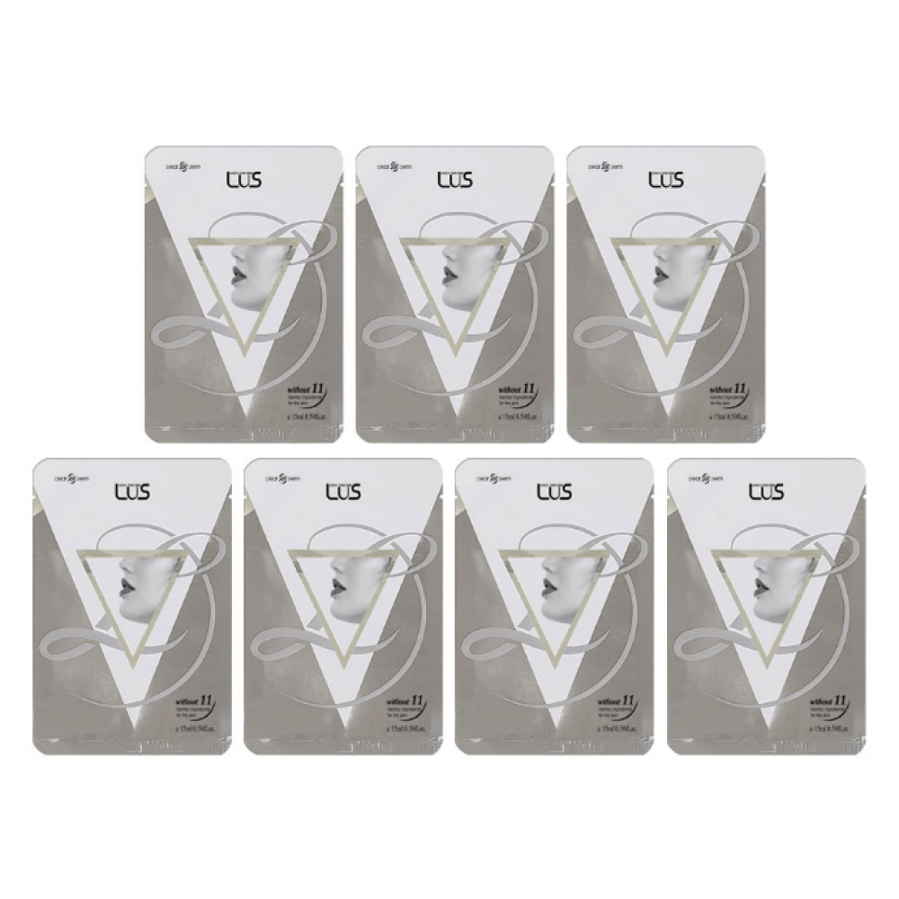 DEARDERM Extra V-Line Lift for Chin, Neck & Jawlines V-Line Sheet Masks Refill (7 Sheet Masks)